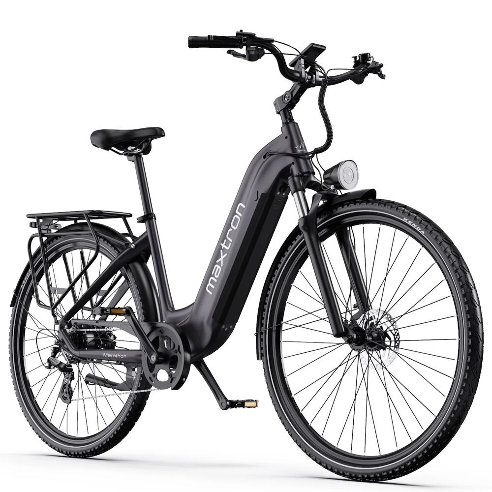 Electric Bicycle Maxtron Marathon Top Speed 25Km/h 28" Tire City Electric Bike For Adult 36V 22.5Ah Dual Disc Brakes 7 Speed Max Load 120Kg