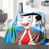 1pz Coperta in Flanella Mr Bean in Giro per il Mondo per Super Morbida Carina Coperta Confortevole per Viaggio Biancheria da Letto Divano Divano Coperta Y73043