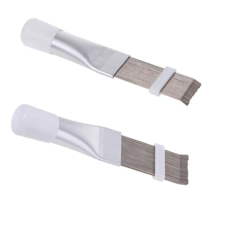 1ks nerezová ocelová ploutev hřeben kartáč žehlička čistič výparník pro klimatizaci čepel chlazení efektivní čisticí nástroj