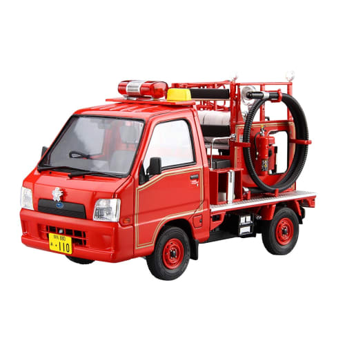 

Aoshima Bunka Kyozai 1/24 The Model Car Series No. 50 Subaru TT2 Sambar Fire Engine Subaru Oizumi Factory Package 2008 Plastic Model