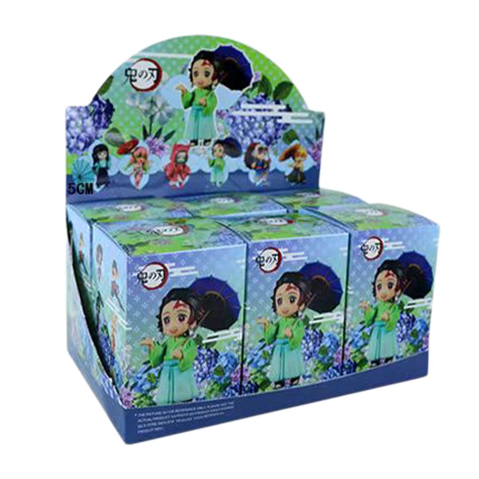 Hot Demon Slayer New Character Peripheral Plum Rain Series B Figure Car Model Ornaments Collectibles Christmas Gifts