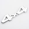 3D Metallbuchstaben 4x4 Emblem Schwarz Silber Rote Buchstaben Logo Auto Heckklappenaufkleber 4X4 Abzeichen Zubehör