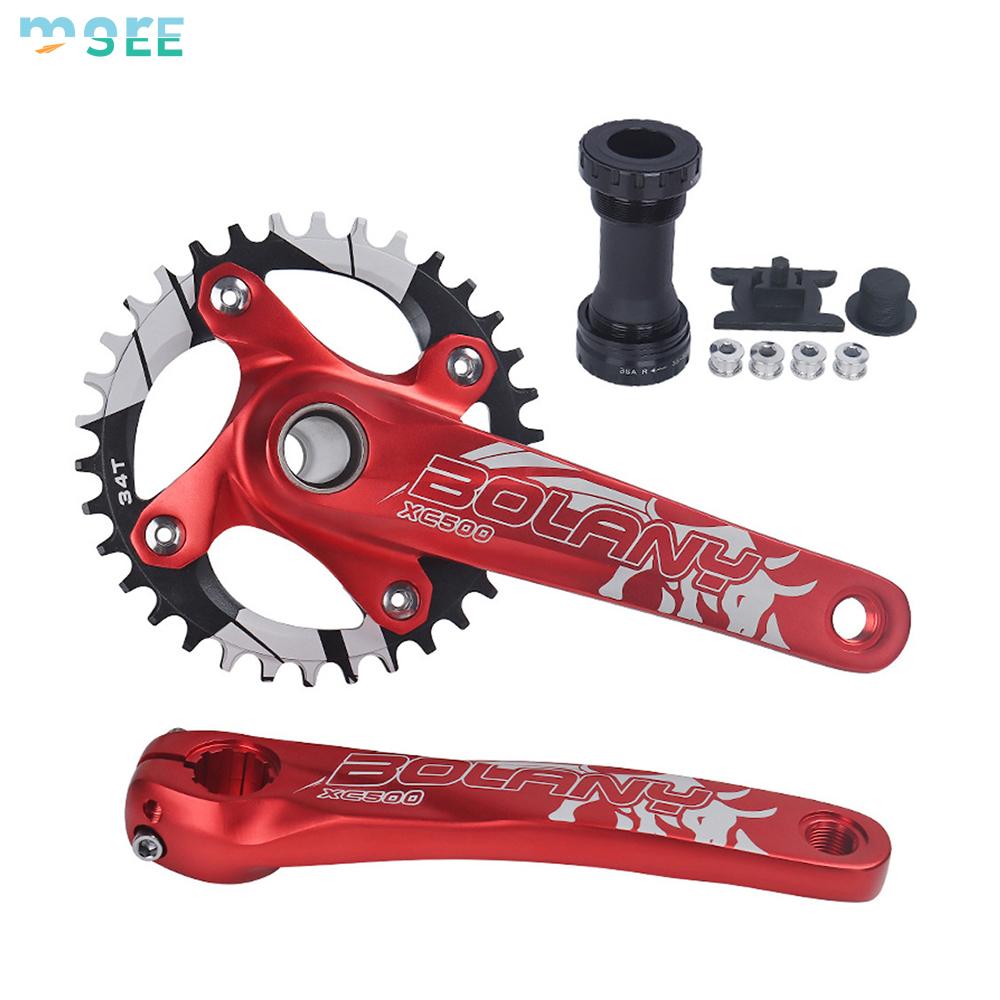 SeeMore Ready to Ship 170mm MTB Bicycle Crank Set 104BCD 34/36T Crankset Mountain Bike Crank Set with Bottom Bracket