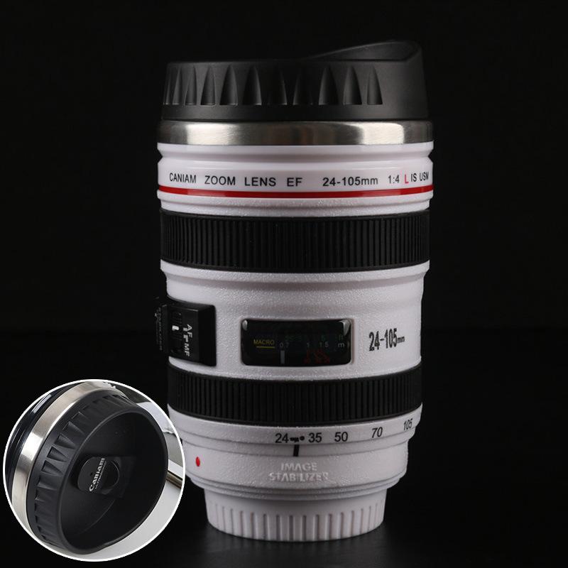 Emulation Kamera Becher Tasse PHOTO LIFE Neue Canon Thermobecher Kamera  Objektiv Tasse Edelstahl Kaffee Kreative Objektiv Tee
