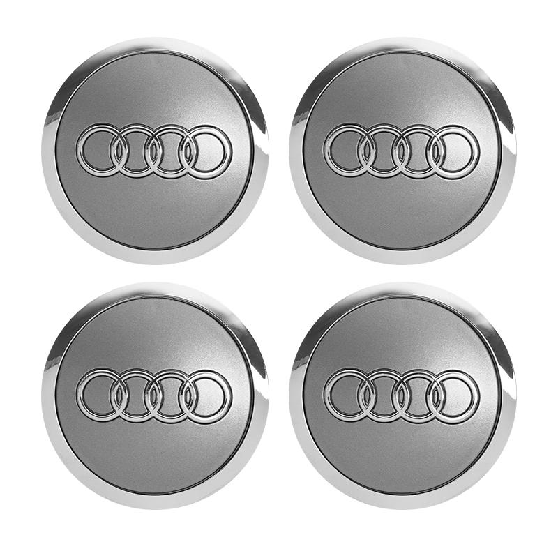 2026 4YGYE 60mm 61mm 69mm 128mm 4Pcs Car Wheel Hub Center Caps Rim Cover Badge For 4YGYE S-Line A3 A4 A6 Q3 Q5 A5 Q7 A1 A8 Q2 Q8 Q4 A4L