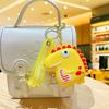 Japanese Cartoon Bared Teeth Dinosaur Change Bag Silicone Bag Portable Oblique Span Shoulder Bag Girls Change Bag
