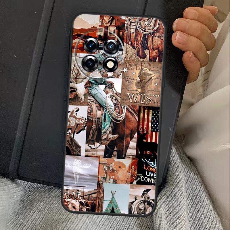 Cowboy Cowgirl Western Ranch Boho Case For OnePlus 13T 10T 8T 10R 12R 13R 15 13 12 11 10 9 Nord CE 5 2 3 4 Lite N20 N30 Cover
