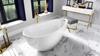 VEO II chrome floor-standing bathtub tap Besco