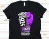 Her Fight Is My Fight Shirt, Awareness Gift For Meningioma Warrior Fighter, Meninges, Brain Tumor, Meningeal Tumor, Sporadic Meningiomas