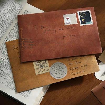 10pcs Kraft Paper Envelopes Vintage Letter Pads Cover DIY Wedding Party Invitation Cards Message Notes Paper Bag Office Supplies