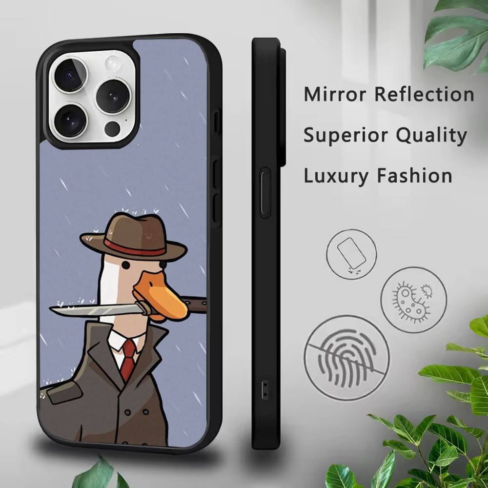 Funny D-DucK Goose meme Phone Case For IPhone 17,16,15,Pro,Max,Air,14,Plus,13,12,11 Magesafe Wireless Charge Cover