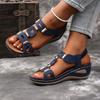 Fashionable Women'S Thick-Soled Open-Toe Sandals | Breathable Platform Heel with Ankle Straps, Slip-on Design, Elegant and Comfortable,for Casual Wear