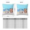 Cartoon Bubu Dudu Panda Bear Pillowcase Printed Polyester Cushion Cover Decorative Pillow Case Cover Bedroom Square 45*45Cm