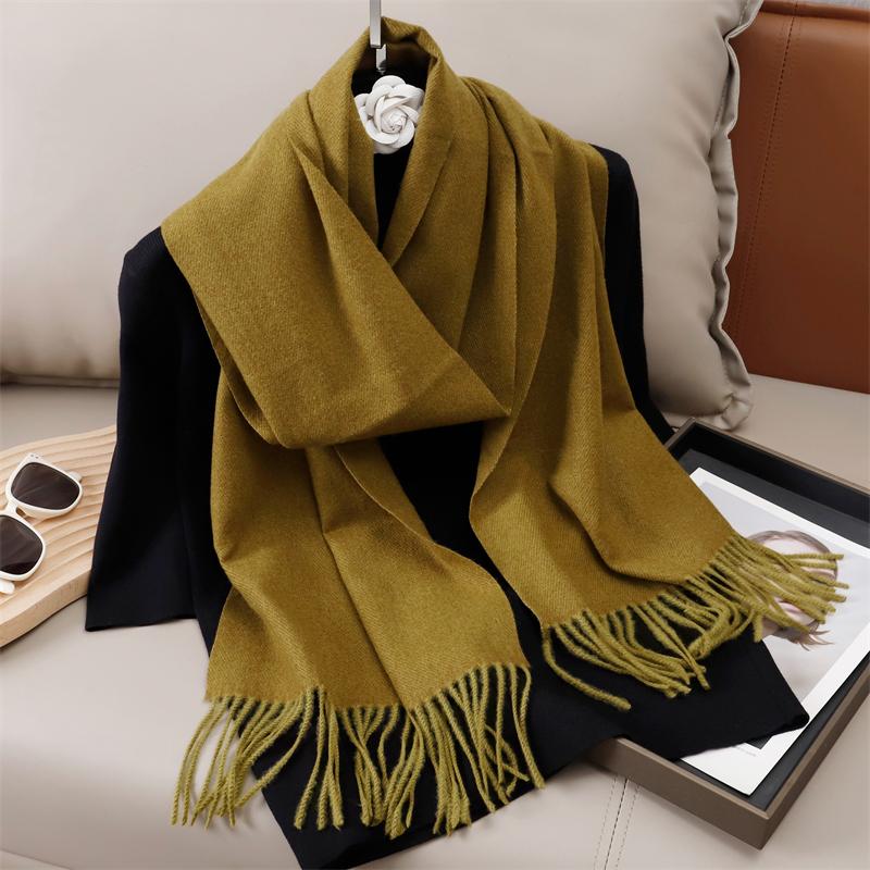 Winter Solid Scarf Women Cashmere Soft Warm Scarves Hijab Female Long Headband Shawl Wrap Bandana Foulard Echarpe Poncho Stoles