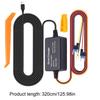 3.2m Car Dash Cam Wire Mirror DVR Hardwire Kit 12/24V To 5V Type-C Charger Driving Recorder Voltage-reducing Cord forCarplay GPS