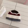 Unisex Stripe Pattern Knitted Beanie Hat 56cm To 58cm Circumference Warm Winter Beanie  Daily Wear