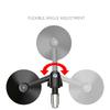 Extended Handlebar Rearview Mirror for Motorcycle Wide View Blind Spot Safety