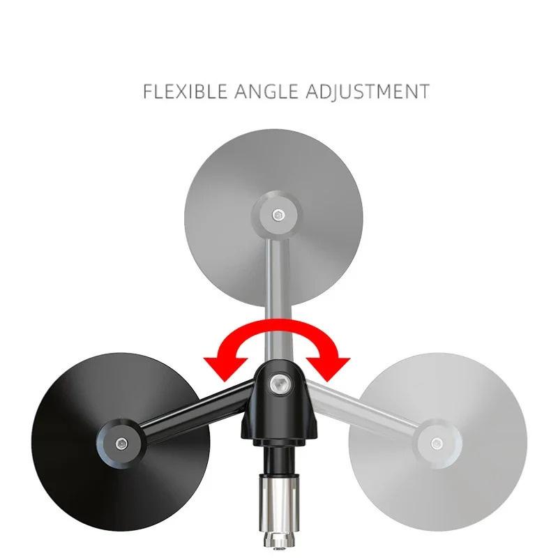 Extended Handlebar Rearview Mirror for Motorcycle Wide View Blind Spot Safety