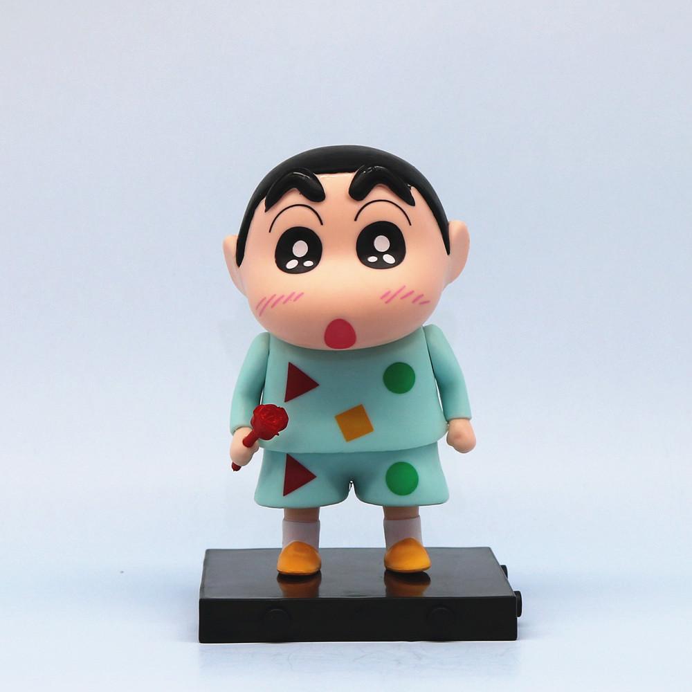 Shinchan Pvc Crayon 6 Pcs Mini Anime Model Toys Cake Decoration Cute Doll