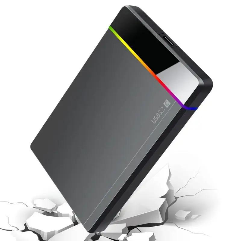 2,5palcový Beznástrojový RGB Mobilní Box na Pevný Disk USB 3.2 5Gbps Notebook Pevný Disk SSD HDD Kryt Typ C 3.1