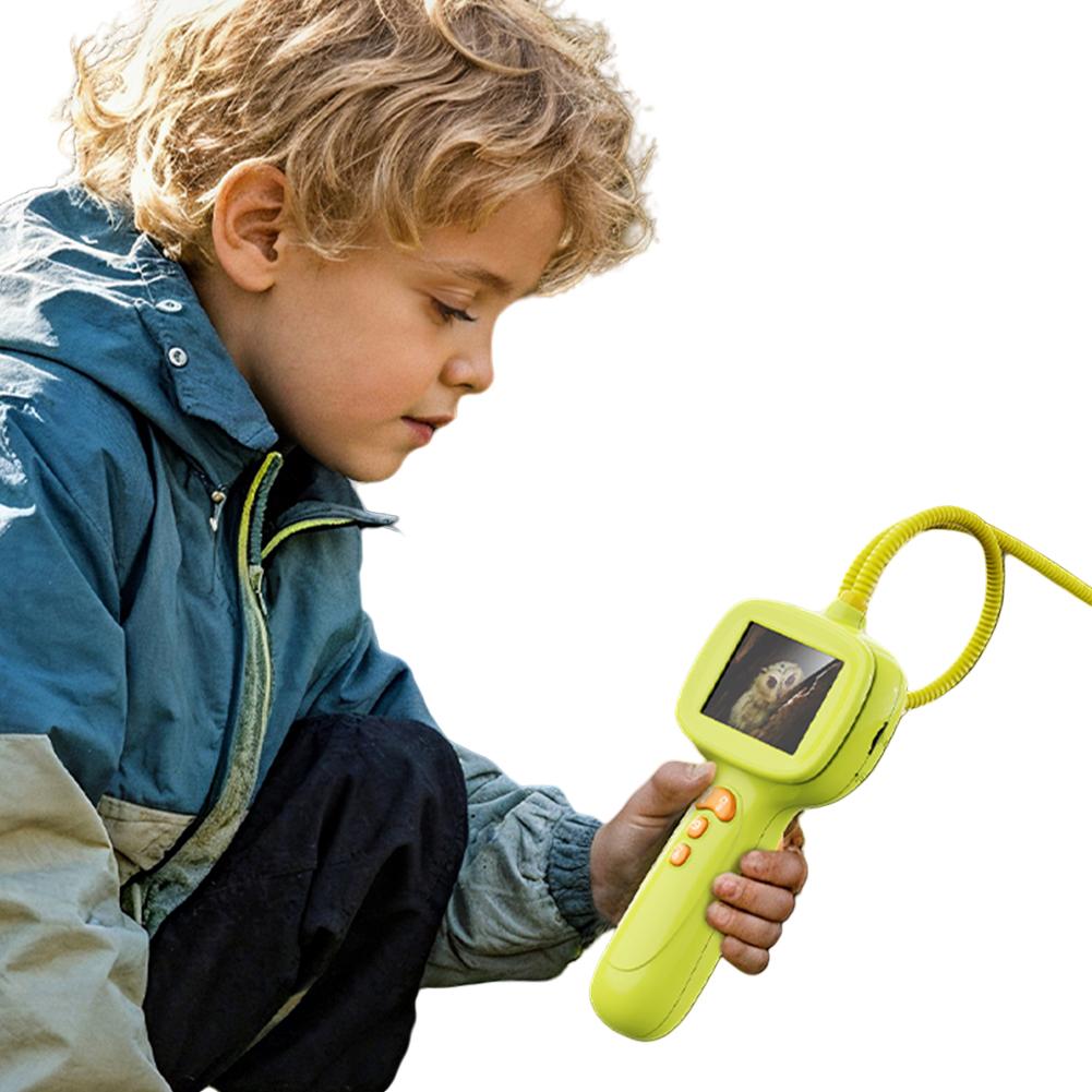 Детский эндоскоп с подсветкой, камера для исследования природы, 2,4-дюймовый экран, научные подарки для кемпинга, исследования природы CHINA