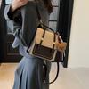 Large-capacity Tote Bag Women's New Fashionable Versatile Contrasting Color Shoulder Bag Underarm Bag Casual Class Commuter Bag