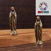 Messing Maria Figur Anhänger Messing Maria Figur Reines Kupfer Vintage Jungfrau Maria Figur