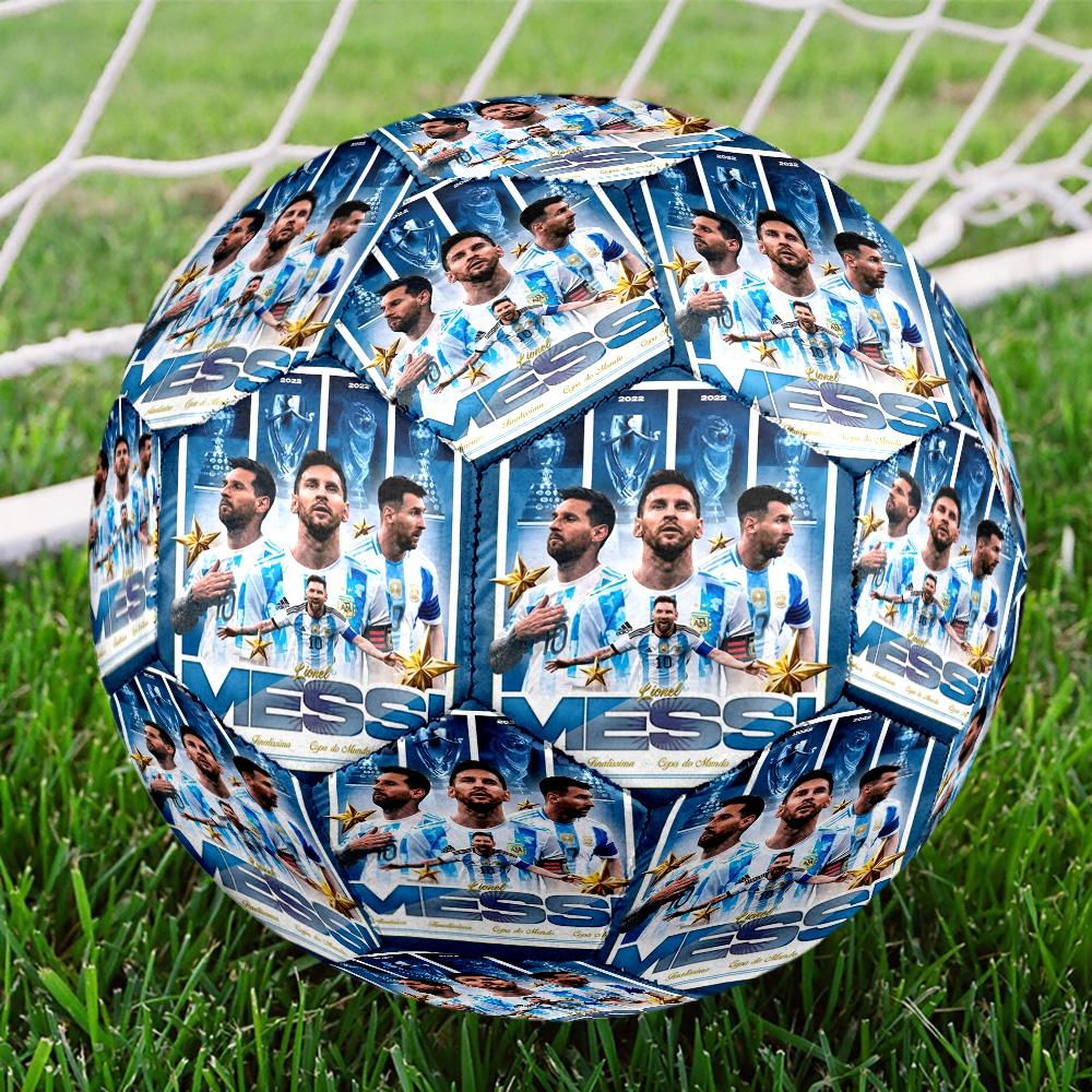 Messi 10 Number Soccer Stars National Jerseys Size 5 Soccer Ball Machinestitched Indooroutdoor Universal Football Soccer Accessory