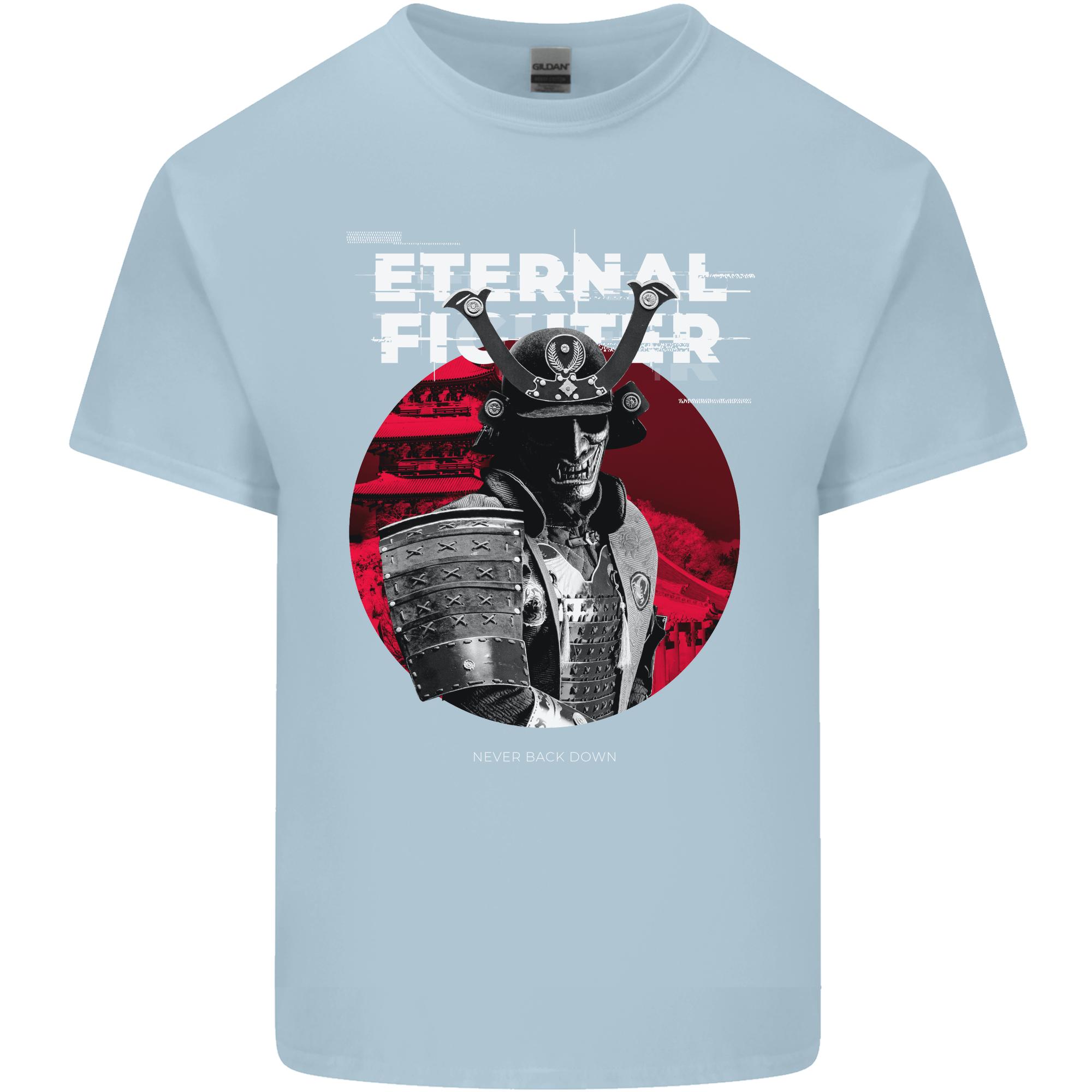 Samurai Fighter Skull MMA Mixed Martial Arts Unisexs Light Cotton TShirt S