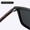 High Quality TR90 Sunglasses Men Square UV400 Vintage Designer Sun Glasses With Box