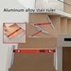 Foldable Aluminum Stair Treads Measuring Tool Multifunctional Stair Treads Template Tool Adjustable Stair Treads Gauge