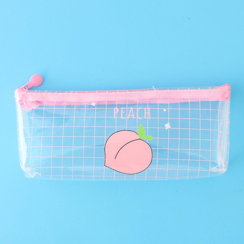 Waterproof Pencil Case Cute Stationery Storage Bag Durable Transparent Pencil Bag  School Supplies
