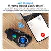 Motorcycle Helmets Bluetooth Headsets New 1080P Video Dashcam Motos Skiing Helmet Wireless WiFi DVR Music Headphone