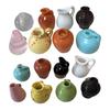 8Pcs Mini Resin Vase Refrigerator Locker Fridge 3D Magnet Home Office Kitchen Miniature Flower Vase Magnetic