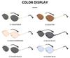 Trendy Euro-American Metal Frame Small Sunglasses for Women: Retro Street Style with High-End Appeal