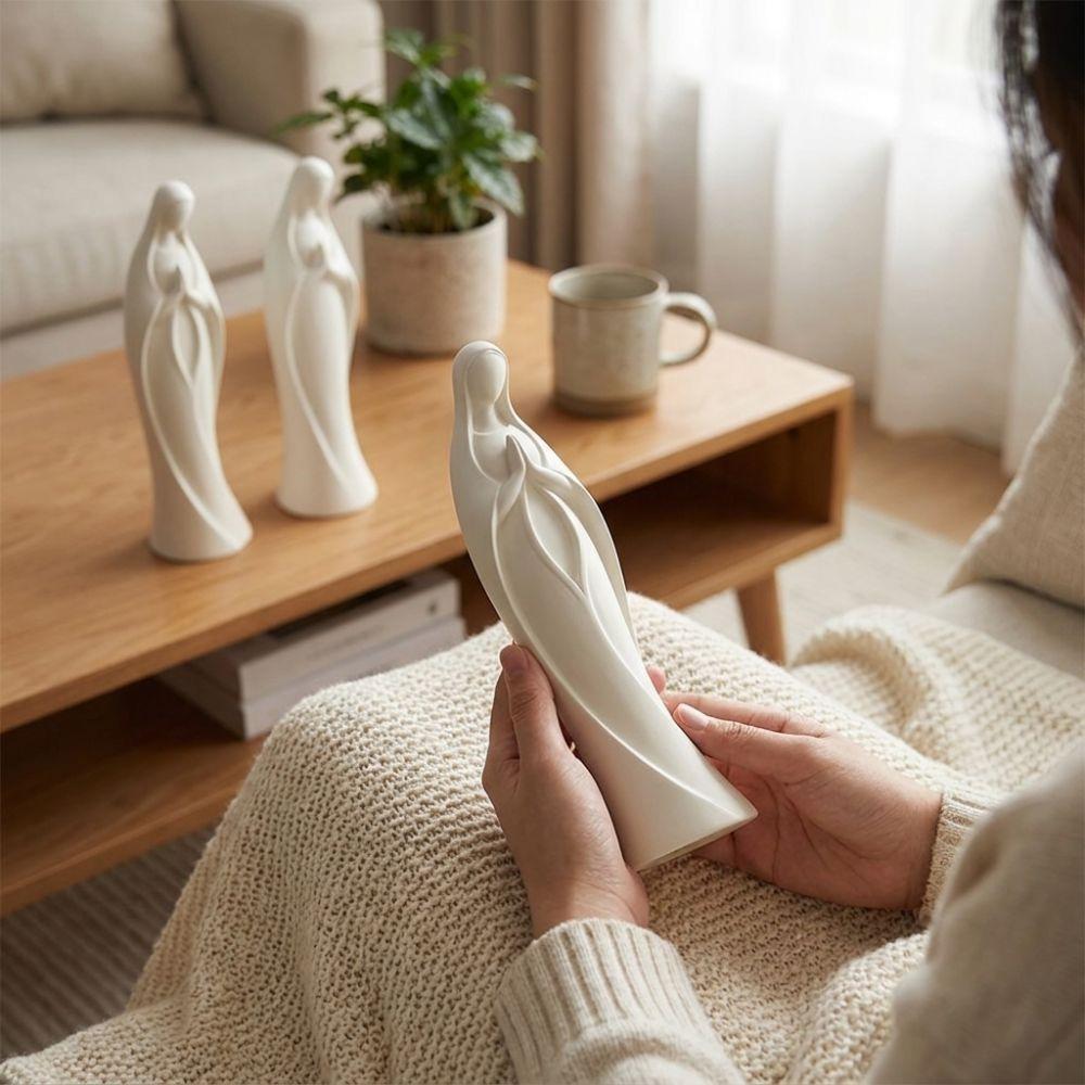 3D-gedruckte betende Jungfrau Maria Statue Katholisch Minimalistisch Muttergottes Verzierung Kratzfeste Kunststoff Hände gefaltet Statue