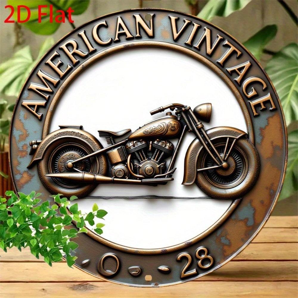 

2D Flat Metal Tin Sign - Home Decor Hanging Wall Plaque Vintage Metal Poster - Retro Bar Man Cave Gift Decorative Tin Sign - Indoor Outdoor Wall Art