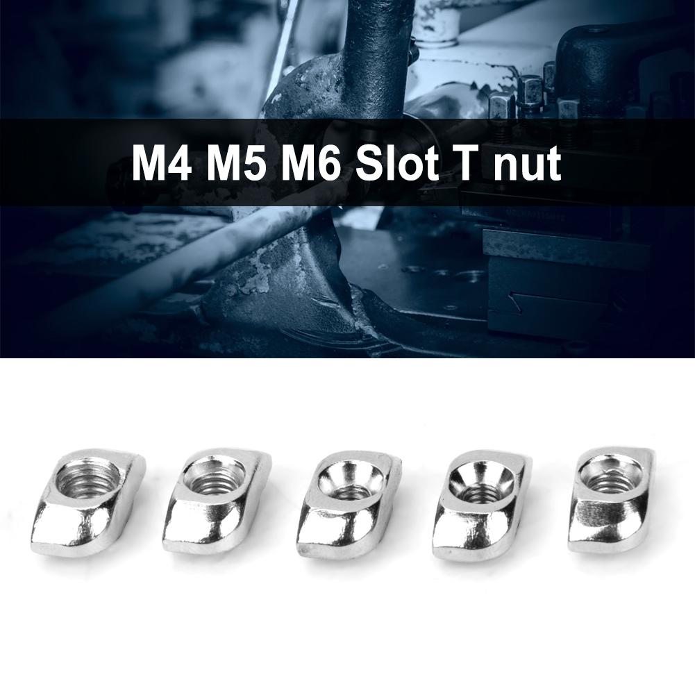 120 peças Porca Deslizante com Ranhura T M4 M5 M6 Fixadores de Hardware para Perfis de Alumínio 3030