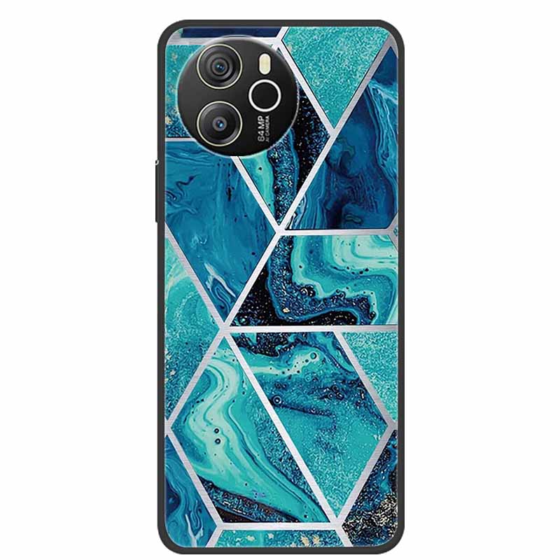 Case For Blackview Shark 8 TPU Soft Silicone Back Cover For Blackview Shark8 Phone Cases Marble Painted Colorful Bumper New Capa