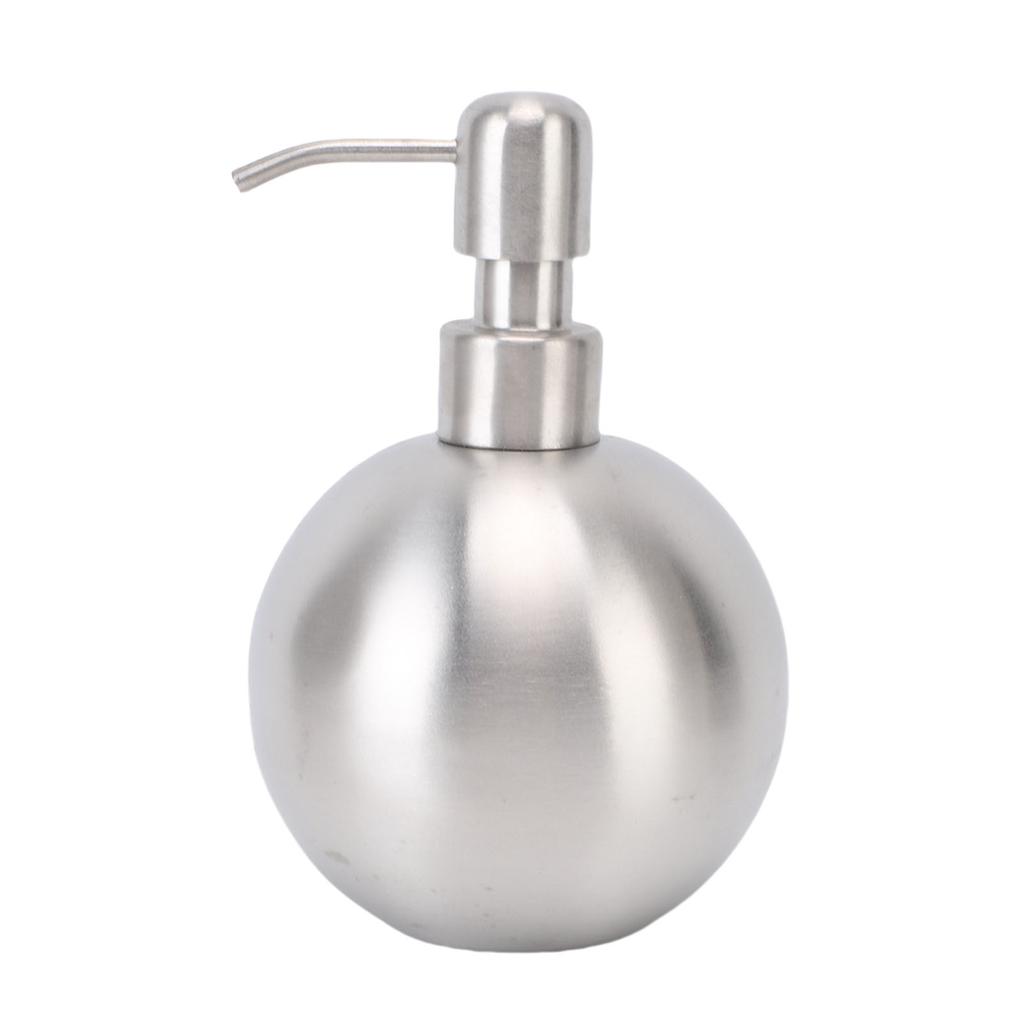 500ml Kugelförmiger Seifenspender Nachfüllbare Edelstahl-Lotionsflasche für Badezimmer-Toilettenartikel