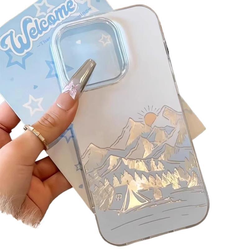 Premium Rizhao Jinshan Apple 16 Mobile Phone Case Guofeng iPhone17promax Large Hole 15pro Feather Yarn Case Air