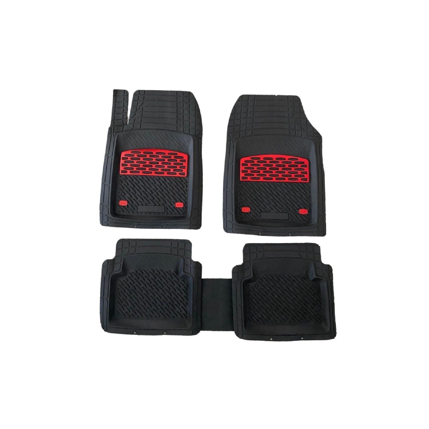 

Fiat Grande Punto 2005 2013 Cuttable Универсальный напольный коврик с глубоким бассейном, хромированный, красный