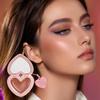 SAM SUGAR 3-Color Lip & Cheek Dual-Use Heart-Shaped Blush Stick Natural Contouring & Brightening Highlighter Blush