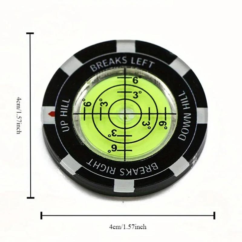 High Precision Round Green Reader Golfing Putting Aid Slope Reader 1PC Golf Putt Ball Marker