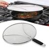 Cooking Frying Stainless Steel Anti Splatter Guard Oil Net Grease Splatter Screen Pan Mesh Guard Screen Splash Cover Kitchen Too
