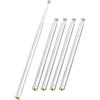 Uxcell 5 Sections Telescopic Antenna, 12 Inches 310mm Long for AM FM Radio TV, 5 Pcs Communications for Home Theater, Silver Tone