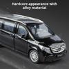 1:24 Scale V260L Vellfire Business Car Model Toy Metal Diecast Doors Opened MPV Models Sound Light Cars Collectible Item