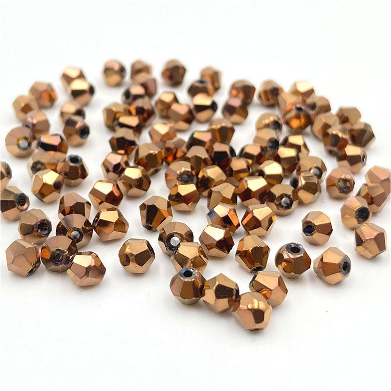 Faceted Austria 3 4 6mm Bicone Crystal Beads Spacer Glass Beads for Bracelet Necklace DIY Jewelry Making