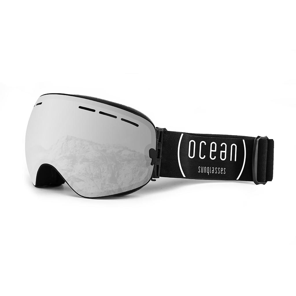 OCEAN CERVINO Snow Dual UV Black Goggles, Unisex, Lens, Protection, Anti-Fog, Scratch-Resistant, (Photochromic Lens), OCN-YH3109-0 [Authentic]