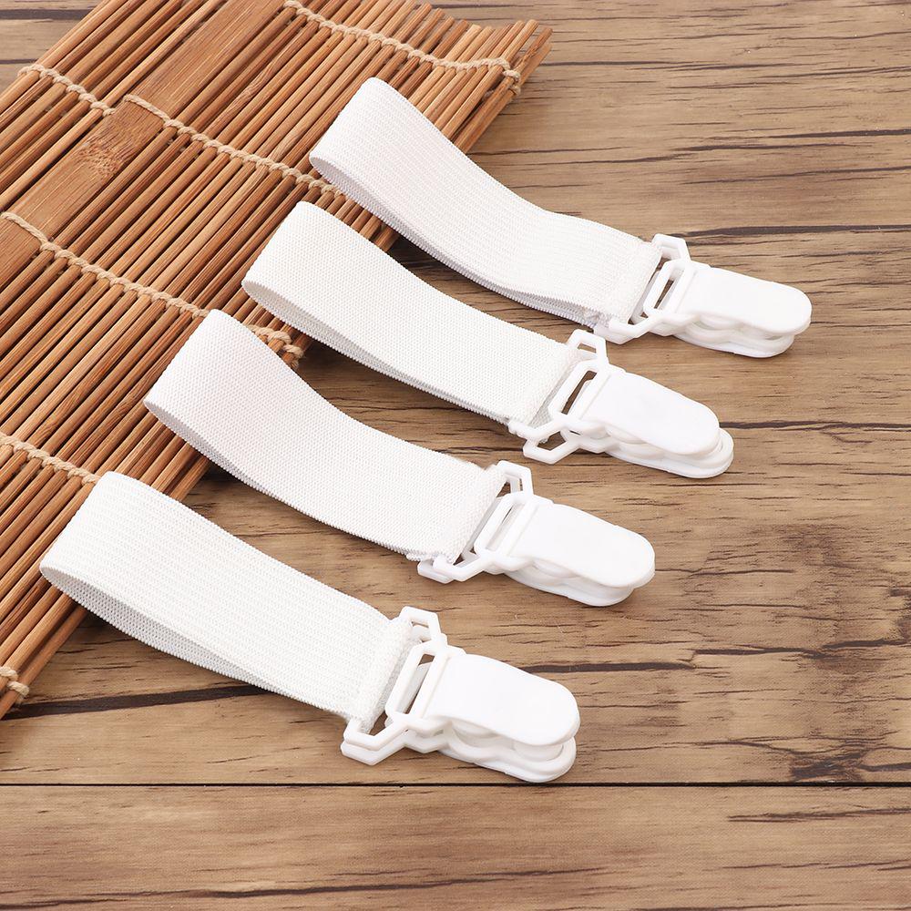 4 Pcs Fitted Straps Suspenders Bedding Holder Elastic Belt Mattress Clip Grippers Bed Sheets Buckle